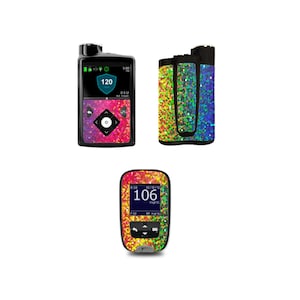 Rainbow Holographic Shimmer Vinyl Decals for Pump and/or Meter (choose a set)- 770g & 780g - Diabetes - T1D - Medtronic