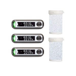 White Glitter Vinyl Decal for Contour Next ONE Blood Glucose Meter / Strip Container - Diabetes - T1D - Medtronic