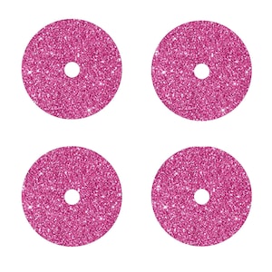 Pink Glitter Vinyl Sticker for FreeStyle Libre 1 or 2 Sensor - Set of 4