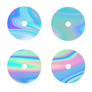 Iridescent Vinyl Sticker for FreeStyle Libre 1 or 2 Sensor - Set of 4