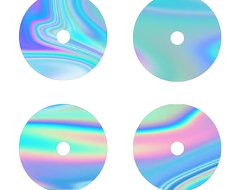 Iridescent Vinyl Sticker for FreeStyle Libre 1 or 2 Sensor - Set of 4