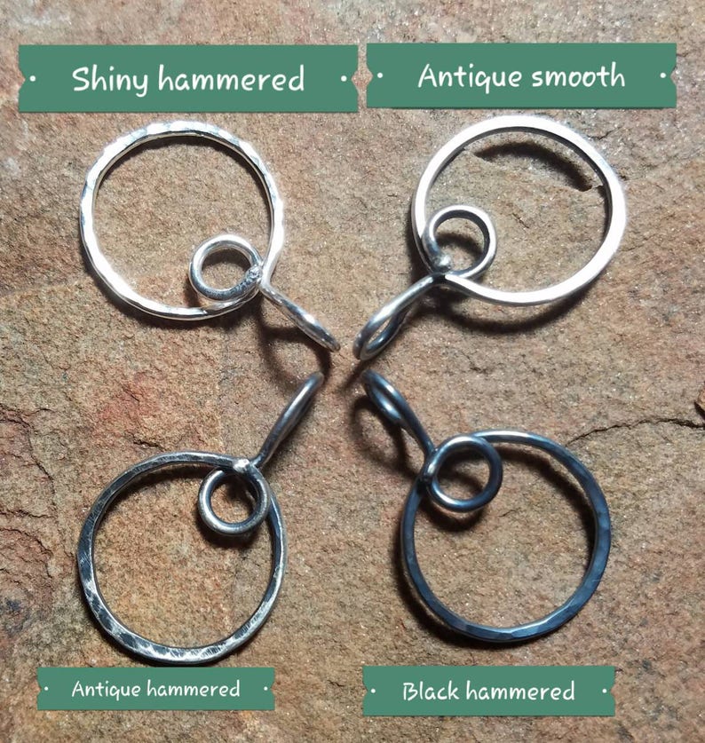 Sterling Silver Thick Organic Heart Shaped Silver Charm Holder for Your Own Charms Handmade to Order Choose Your Finish