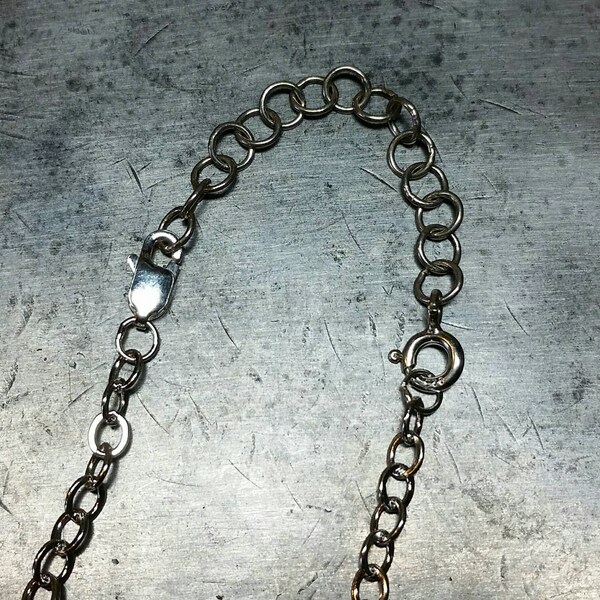 Sterling Silver Necklace Extender - 2-6 Inches Long - Adjustable Circle Cable Chain Extender