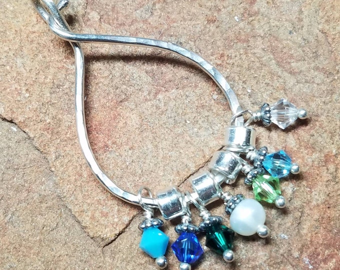 Unique Sterling Silver Charm Holder - Rounded Locking Medium Sized ...