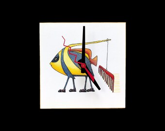 Beach Comber Fish Clock