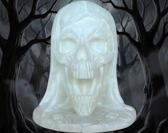 Glow in the Dark Skull Dice Tower | 3D Printed DnD RPG Roller