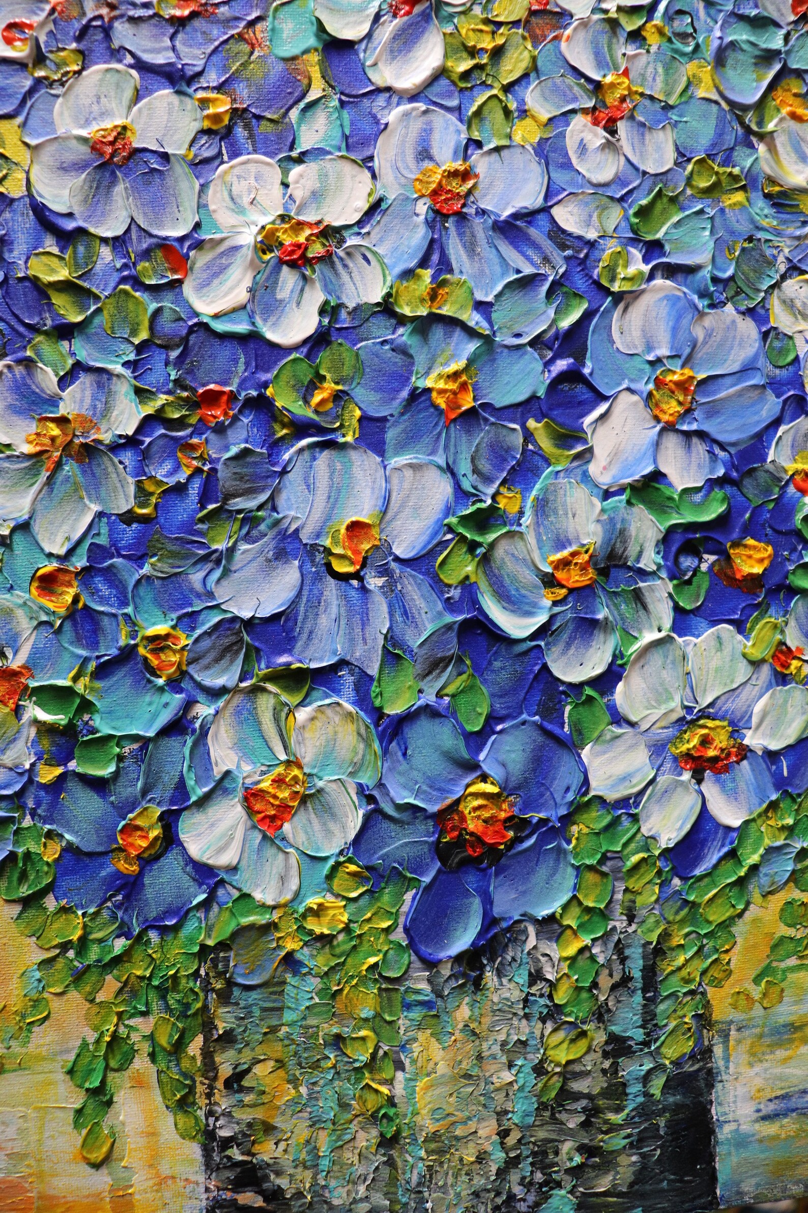 BLUE Flowers Delphinium Orchids Wildflowers Beach Stone Gray Etsy