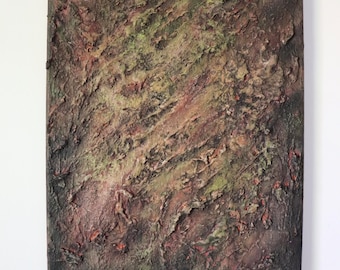 Textured Abstract Painting 11x14 | Wabi Sabi Wall Art | Mixed Media Canvas