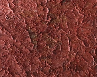 Textured Terracotta Abstract Painting | Wabi Sabi Sculptural Canvas (10x10")