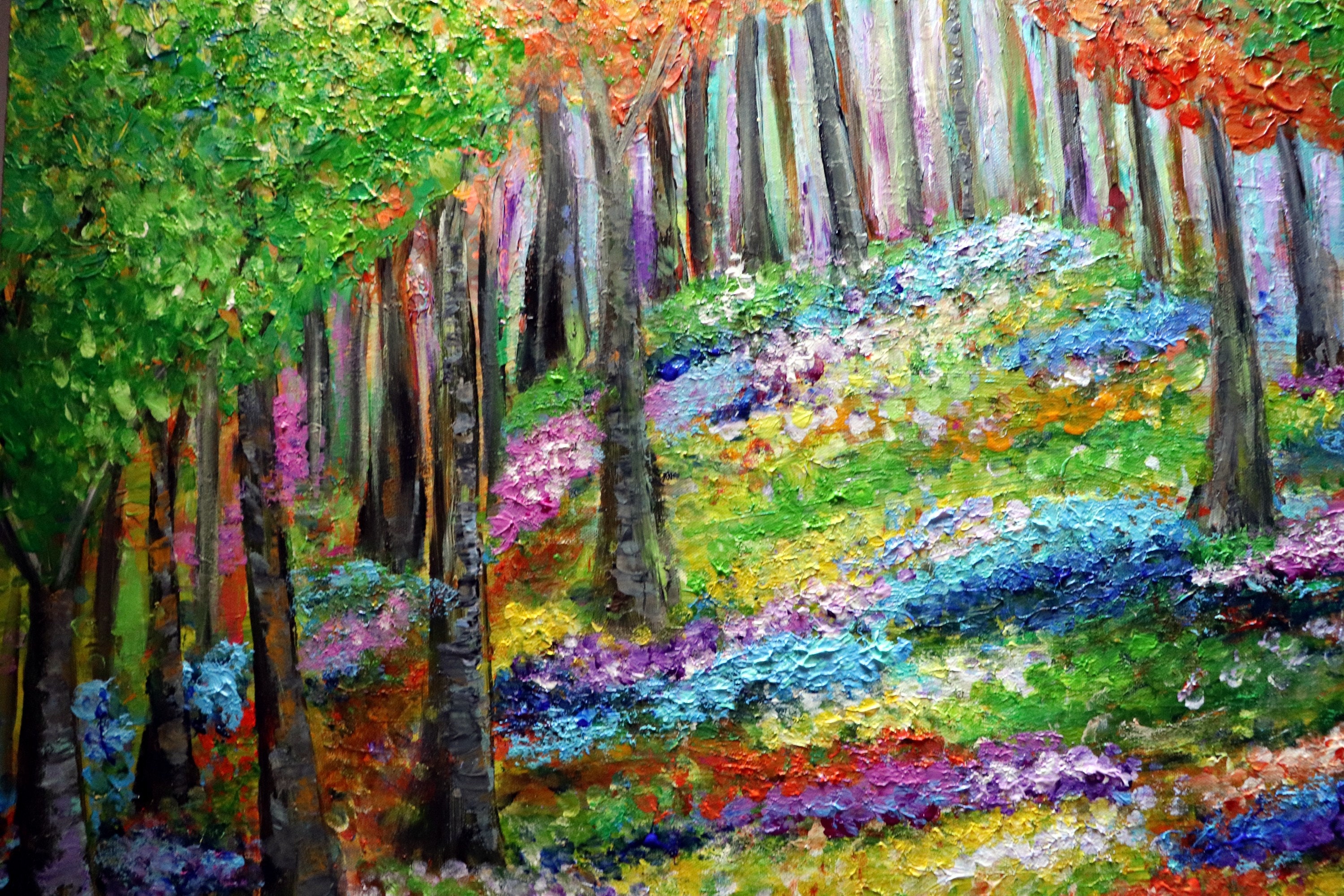 Extra Large Painting Original Modern Artwork Impasto Textured Colorful