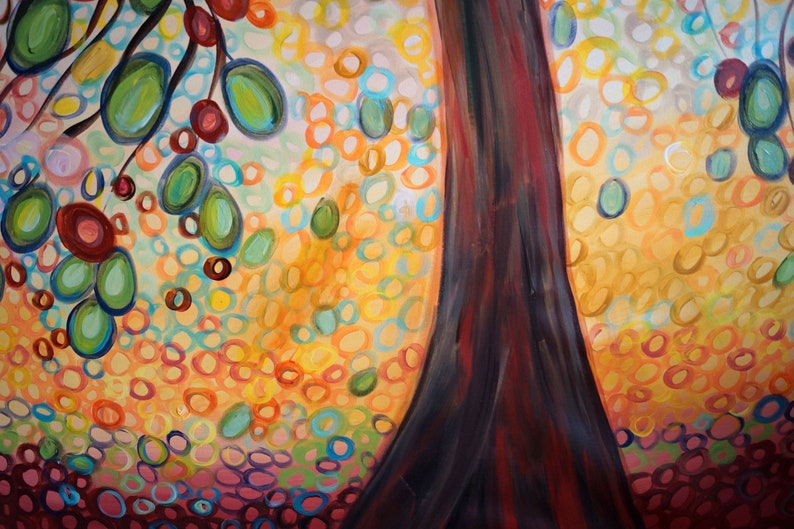 HUGE Vertical Painting the HOPE Peace and Friendship OLIVE Etsy