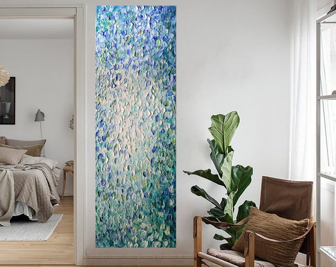 Running Water Tall Vertical or Horizontal Canvas ORIGINAL PAINTING extra large canvases available