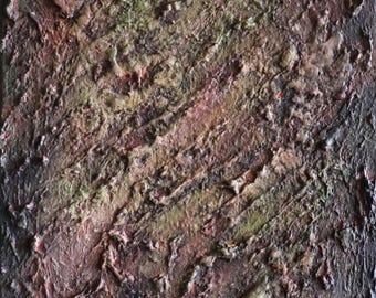 Textured Abstract Painting 11x14 | Wabi Sabi Wall Art | Raw, earthy, and deeply tactile