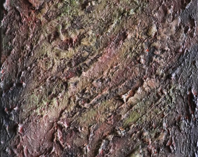 Textured Abstract Painting 11x14 | Wabi Sabi Wall Art | Raw, earthy, and deeply tactile