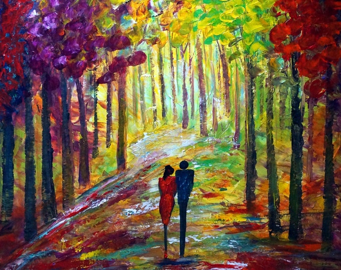 Sunset ROMANCE Seasons Fall in Love with AUTUMN Sunset ROMANCE Large Landscape