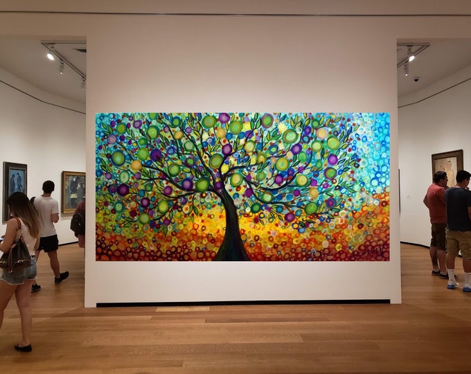OLIVE Tree of Life Extra Large Original Painting Modern Style Office Wall Art Ancient Trees