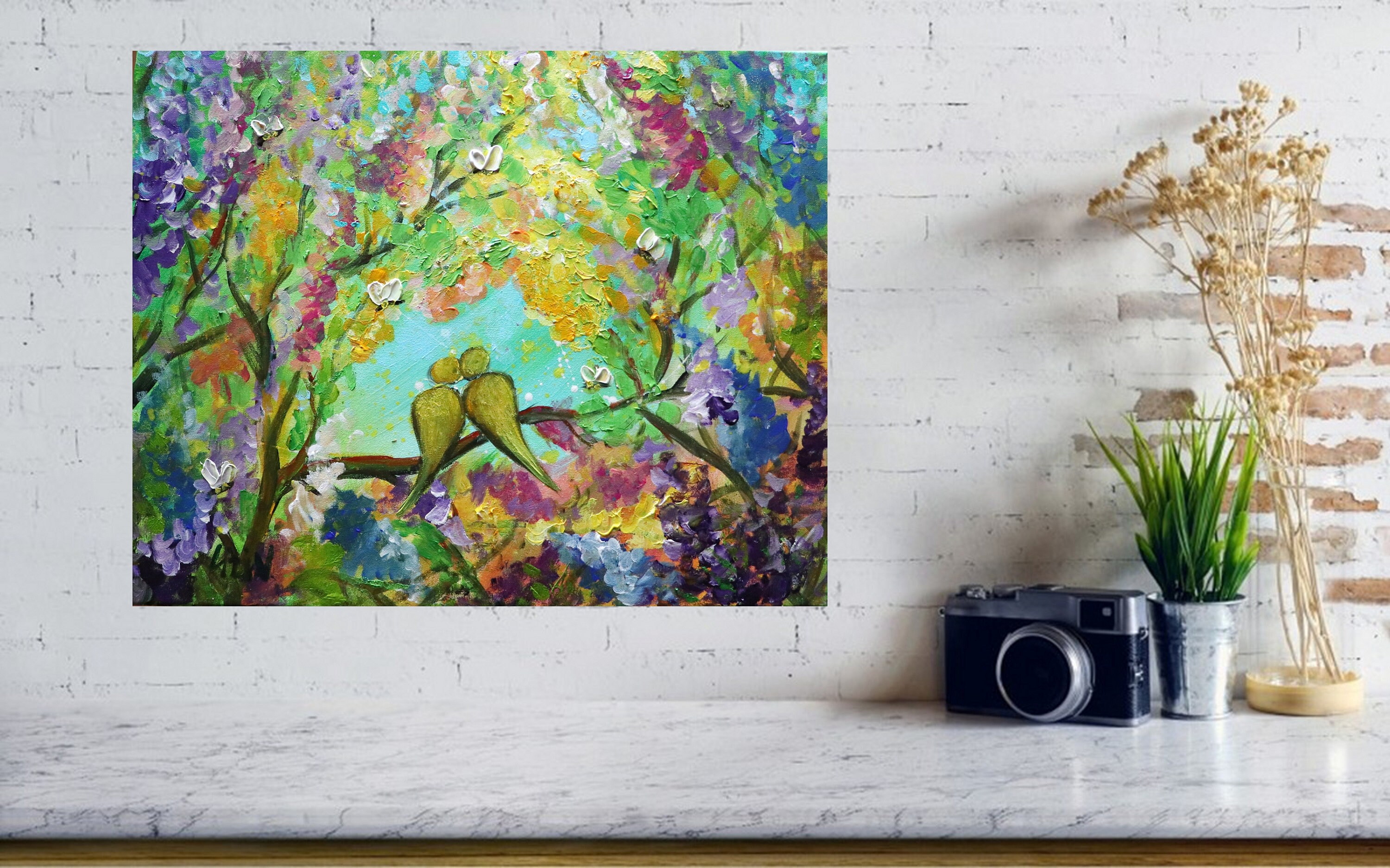 Download Yellow Birds LOVE Flowers in Bloom and Bees Lilac Trees ...