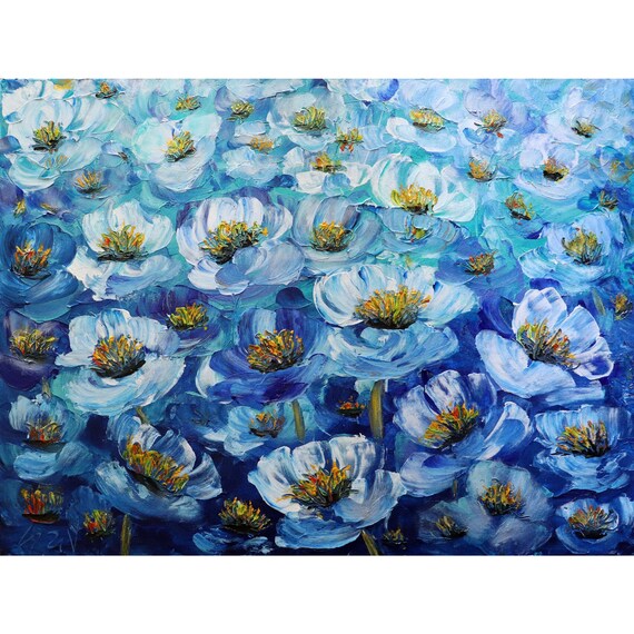 FLORES azules Pintura original Impasto Texturado Arte Moderno - Etsy España FLORES azules Pintura original Impasto Texturado Arte Moderno - Etsy España