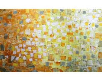 SUNSHINE Abstract Sunny Days Summertime The PERFECT VACATION Large Painting by Luiza Vizoli Yellow White Gray large canvas