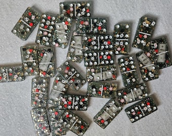 Casino themed resin dominoes