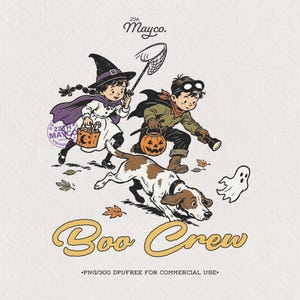 boo crew png, halloween png, kids halloween, trick or treat, ghost png, dog png, witch png, spooky cute, teacher png, toddler png, sublimation png, fall png, halloween shirt