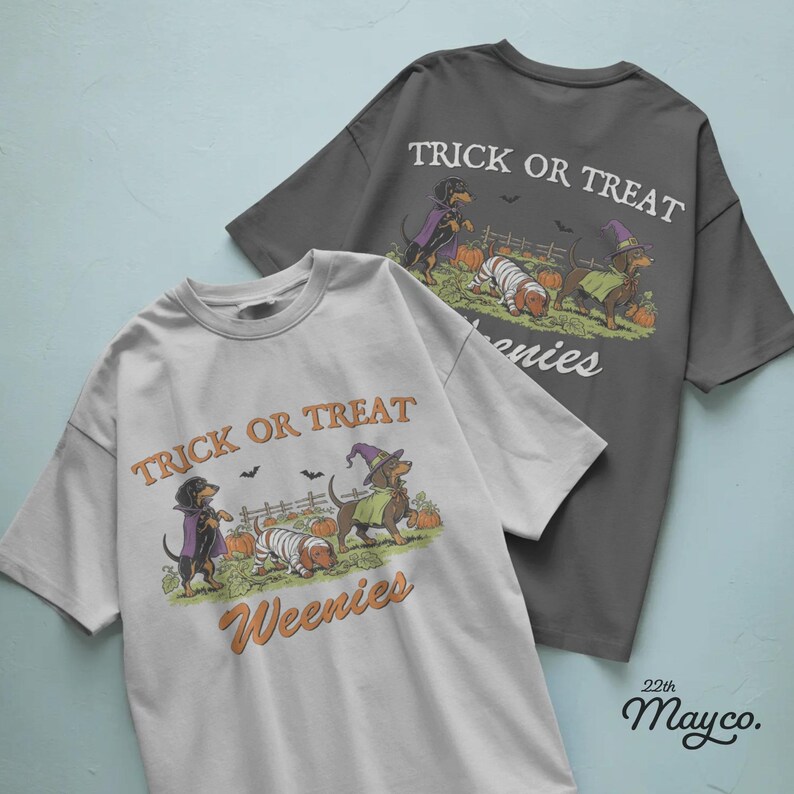 halloween dachshund png, trick or treat weenies png, weenie dog halloween png, wiener dog costume png, dachshund halloween design, spooky dachshund png, sausage dog halloween png, doxie halloween png, dog lover halloween png, halloween puppy png, cute spooky dog png, pumpkin patch dog png, halloween sublimation png, dachshund digital download, halloween shirt design png, fall dog png, pet halloween design, weenie dog lover gift, spooky season dog png, dachshund costume clipart