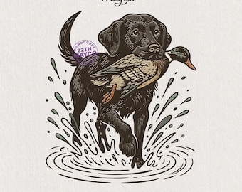Black Lab Duck Hunting png, buitenmens clipart (digitale download)