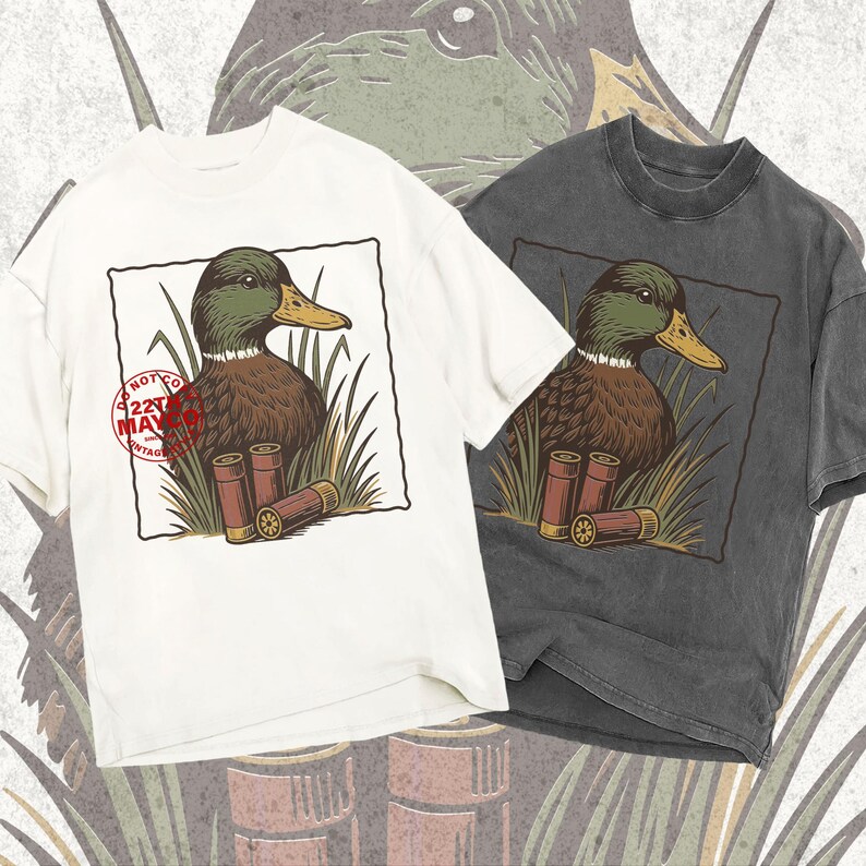 mallard drake head png, shotgun ammo clipart, hunting cartridge art, water fowl hunting, vintage gun hunting, duck calling graphic, hunting lodge art, man cave sublimation, rustic cabin decor, vintage woodcut duck, linocut animal art, distressed hunting design, retro ammo shirt, hunting camp png, wild game hunting art, trophy duck portrait, hunter lover gift, outdoor adventure, marsh hunting graphic