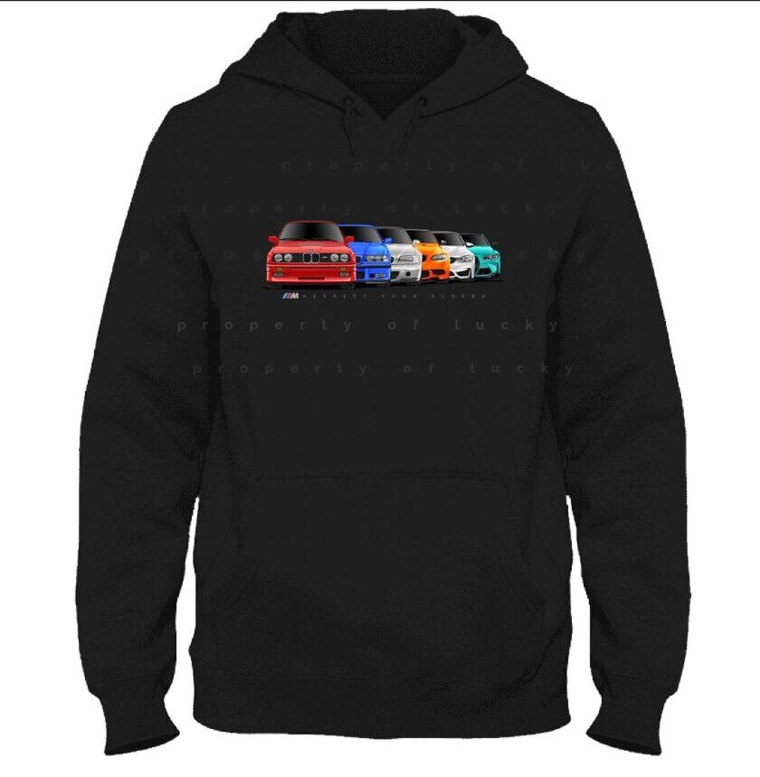 BMW M3 Generation Hoodie Sweatshirt E90 E46 E92 E30 G80 F80 by Luckys ...