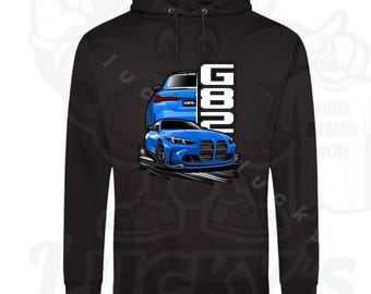 BMW M4 G82 in blue hoodie sweatshirt mens and womens S M L XL 2XL 3XL great gift idea
