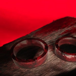 Blood Drop Vampire Ring | Gothic Horror Jewelry | Creepy Halloween Accessory | Red Blood Drop Design | Witchy Goth Ring