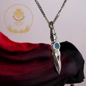 Jett Knife Necklace, Copper Gamer Jewelry for Valorant Fans,  Gamer Necklace, Unique Gaming Gift for Her, Geeky Jewelry