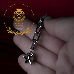 Gothic Spike Ball Dangle Earring: Punk Chain, Edgy Jewelry