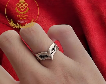 Persona 5 Joker Ring: Gothic Mask, Adjustable Cosplay Jewelry