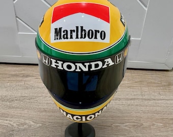 Ayrton Senna Replica Helmet, 1991 Marlboro Honda F1 Motorsport Collectible