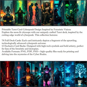 Cyberpunk Tarot Deck zum Ausdrucken