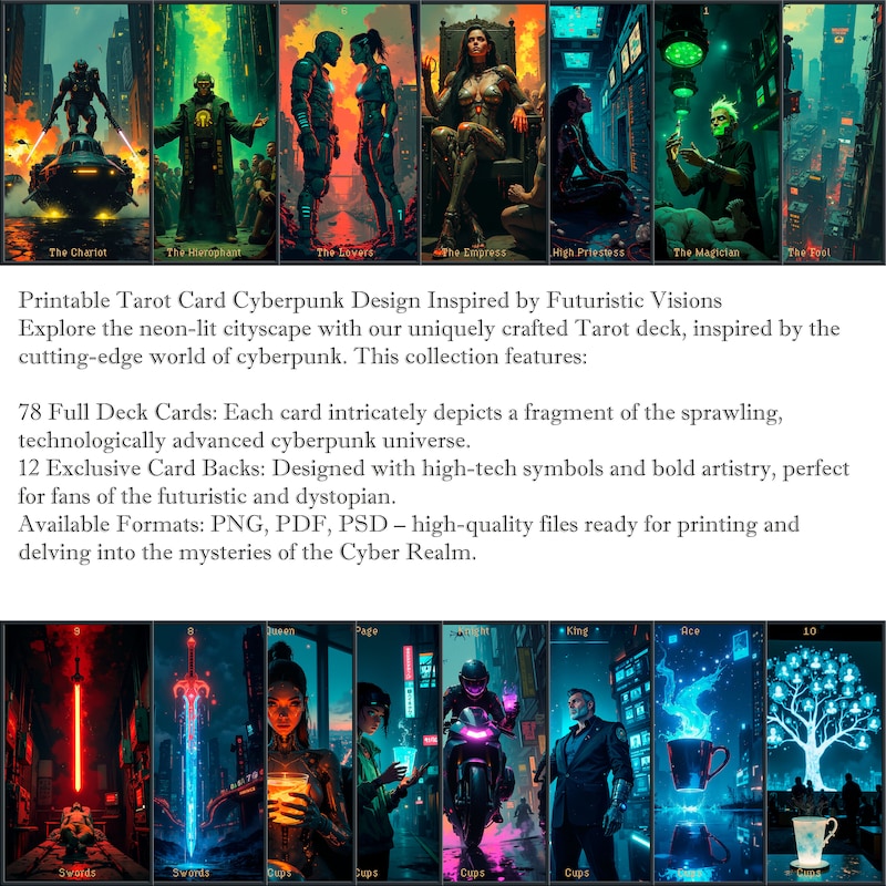Cyberpunk 2077 Tarot Cards - Etsy