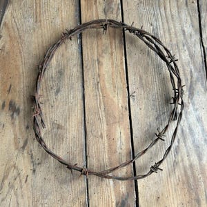 Vintage Rusty Barbed Wire Fence | Reclaimed 1940s Farm Hardware ...