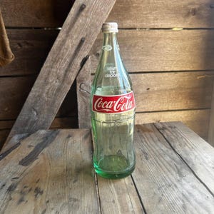 Vintage 1972 Coca-Cola Bottle: Green Glass 32 oz ACL Collectible