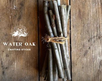 Natural Wood Crafting Sticks: Oak, Ash, Sycamore, Sweetgum Bundle