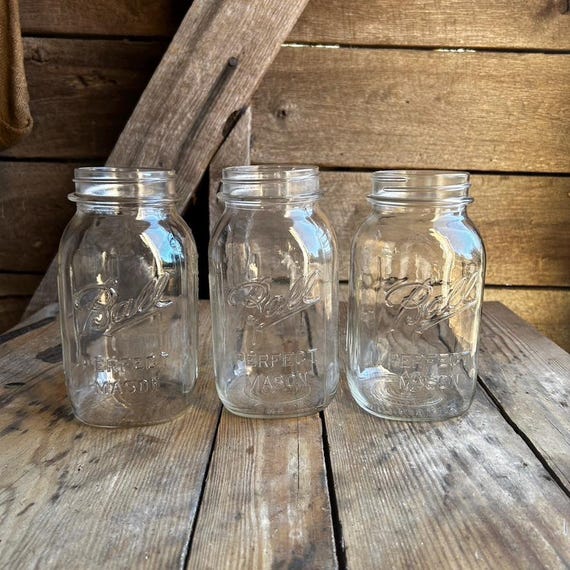 1930s Ball Mason Jar: Vintage 1-quart Glass Kitchen Storage - Etsy