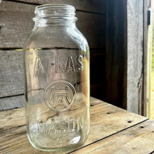 Vintage Atlas Jar - Etsy