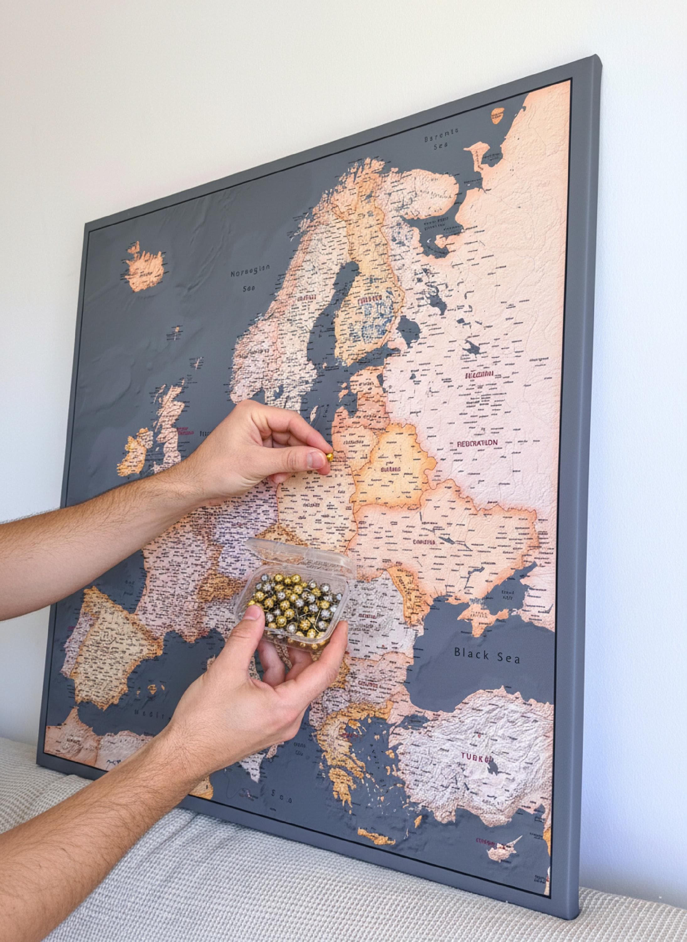 European Map in 1980 - Etsy UK