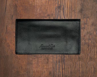 Black Leather Tobacco Pouch, Rolling Cigarette Case , TOBACCO  BAG organizer
