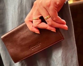 Vintage Leather Tobacco Pouch, Handmade Rolling Tobacco Case