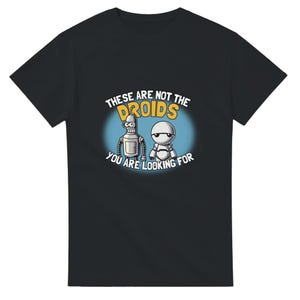 Funny Sci-Fi Droids T-Shirt: Geeky Pop Culture Tee