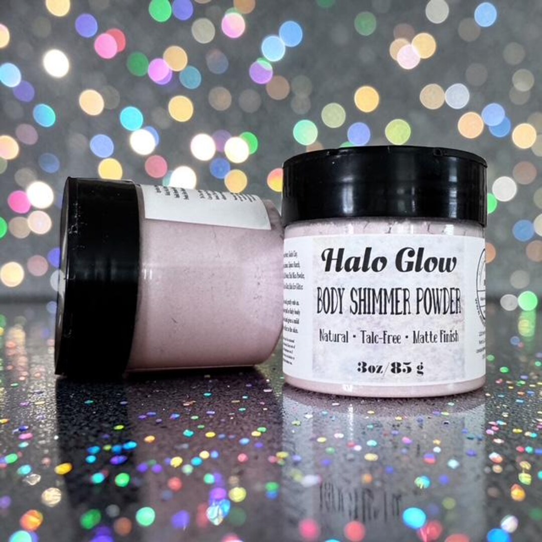 Halo Glow Body Shimmer Powder | Natural& Talc Free| Matte Powder - Etsy