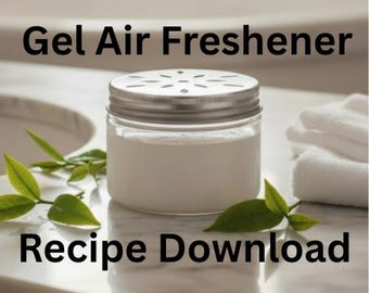 Receta de ambientador en gel natural / Guía de fórmulas de aceites esenciales (Descarga PDF)