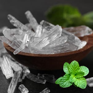 Menthol Crystals Pure Cosmetic Grade for DYI Skincare Formulations Salves and Shower Steamers