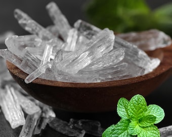 Menthol Crystals Pure Cosmetic Grade for DYI Skincare Formulations Salves and Shower Steamers